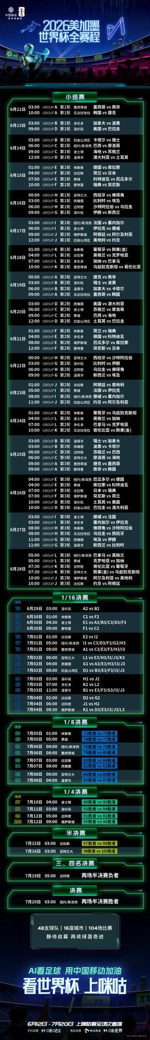 2026世界杯直播来袭！咪咕凭啥成观赛新宠？赛制赛程全解析-第2张图片-开云app在线下载-开云体云app官网入口下载-V3.6.9